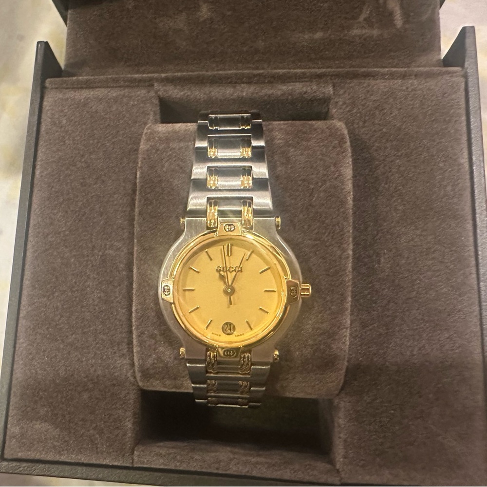 Gucci Two-Tone Gold and Silver Timepiece
